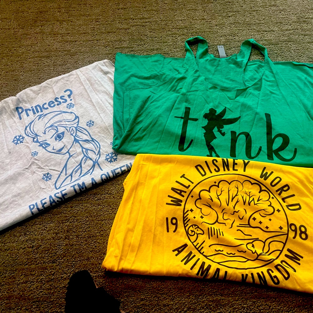 Disney tank tops set of 3